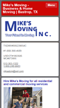 Mobile Screenshot of mikesmovingbastrop.com